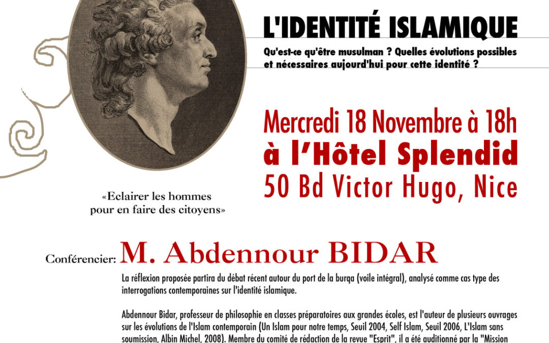Conférence à Nice : L’IDENTITE ISLAMIQUE