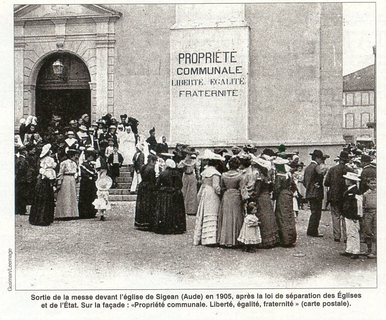 Eglise de Sigean (Aude) en 1905