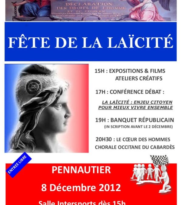 Fête de la laïcité à Pennautier (Aude)