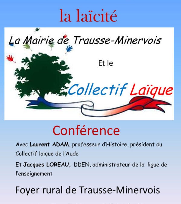 Conférence dans l’Aude le 5 avril