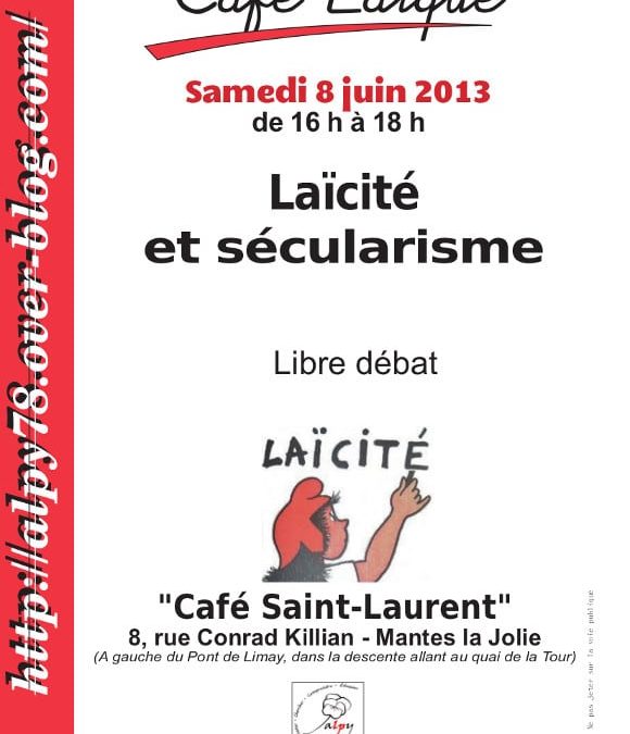 Café Laïque à Mantes la Jolie le 8 juin