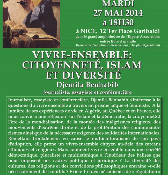 Conférence / Débat à Nice le 27 mai 2014