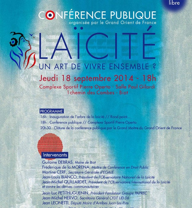 Conférence : Laïcité : un art de vivre ensemble?