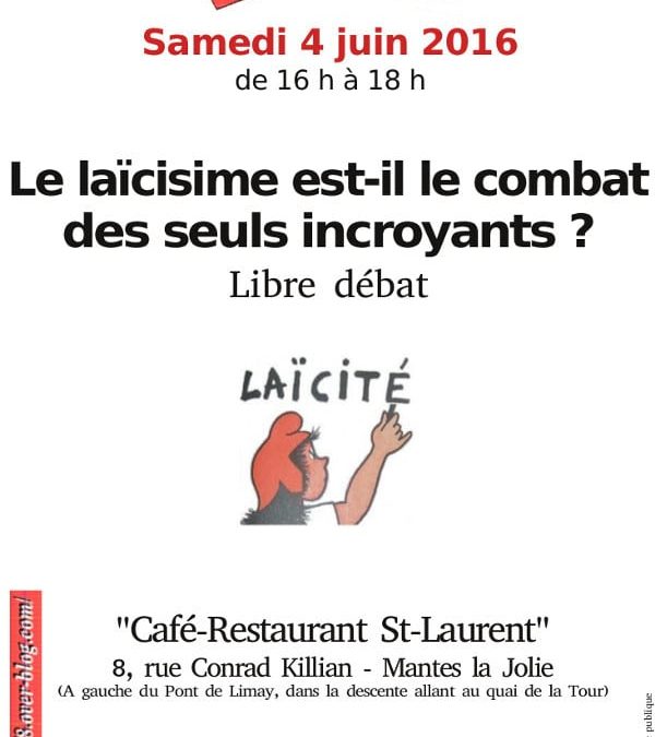 Café Laïque à Mantes la Jolie le 4 juin