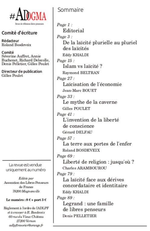 ADOGMA: nouvelle revue de l'ADLPF