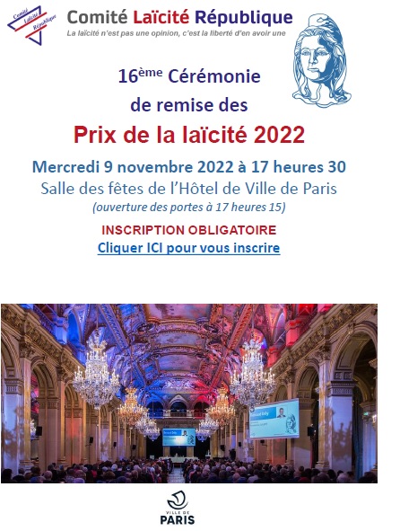 PRIX DE LA LAÏCITE 2022